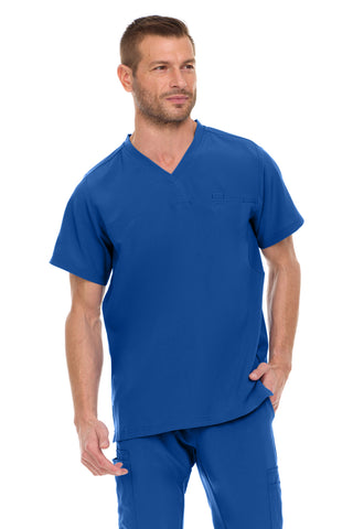 Men’s Full Scrub Set – Stretch V-Neck Scrub Top & 7-Pocket 4-Way Stretch Jogger Pants