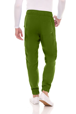 Men’s Full Scrub Set – Stretch V-Neck Scrub Top & 7-Pocket 4-Way Stretch Jogger Pants