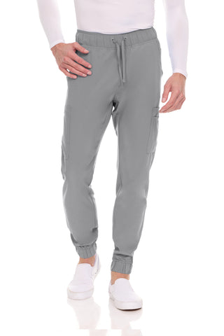 Men’s Full Scrub Set – Stretch V-Neck Scrub Top & 7-Pocket 4-Way Stretch Jogger Pants