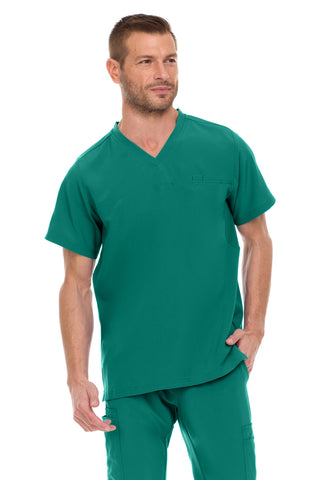 Men’s Full Scrub Set – Stretch V-Neck Scrub Top & 7-Pocket 4-Way Stretch Jogger Pants