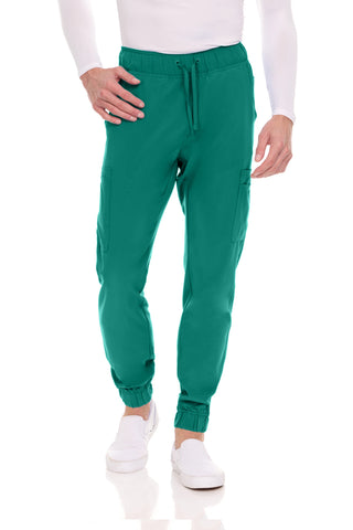 Men’s Full Scrub Set – Stretch V-Neck Scrub Top & 7-Pocket 4-Way Stretch Jogger Pants
