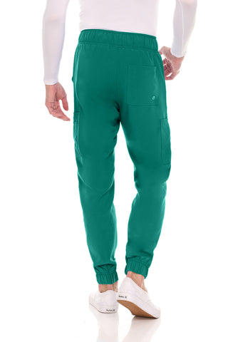 Men’s Full Scrub Set – Stretch V-Neck Scrub Top & 7-Pocket 4-Way Stretch Jogger Pants