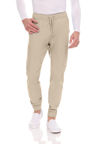 Men’s Full Scrub Set – Stretch V-Neck Scrub Top & 7-Pocket 4-Way Stretch Jogger Pants