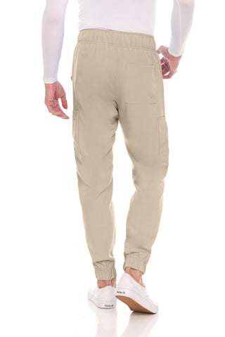 Men’s Full Scrub Set – Stretch V-Neck Scrub Top & 7-Pocket 4-Way Stretch Jogger Pants