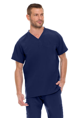 Men’s Full Scrub Set – Stretch V-Neck Scrub Top & 7-Pocket 4-Way Stretch Jogger Pants