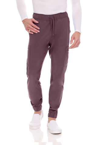 Men’s Full Scrub Set – Stretch V-Neck Scrub Top & 7-Pocket 4-Way Stretch Jogger Pants