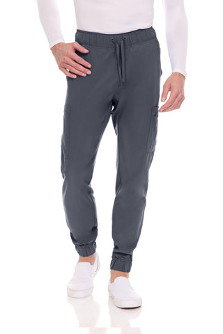 Men’s Full Scrub Set – Stretch V-Neck Scrub Top & 7-Pocket 4-Way Stretch Jogger Pants