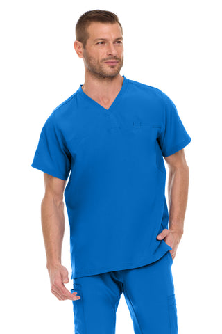 Men’s Full Scrub Set – Stretch V-Neck Scrub Top & 7-Pocket 4-Way Stretch Jogger Pants