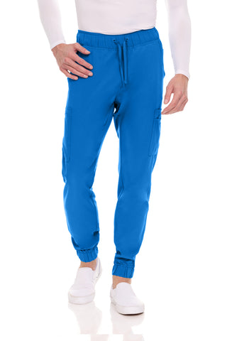 Men’s Full Scrub Set – Stretch V-Neck Scrub Top & 7-Pocket 4-Way Stretch Jogger Pants