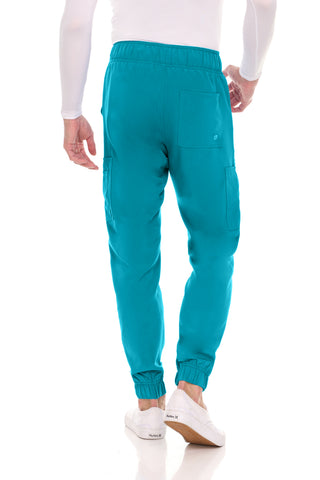 Men’s Full Scrub Set – Stretch V-Neck Scrub Top & 7-Pocket 4-Way Stretch Jogger Pants