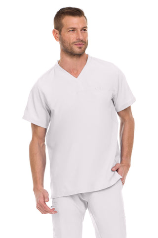 Men’s Full Scrub Set – Stretch V-Neck Scrub Top & 7-Pocket 4-Way Stretch Jogger Pants