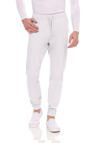 Men’s Full Scrub Set – Stretch V-Neck Scrub Top & 7-Pocket 4-Way Stretch Jogger Pants