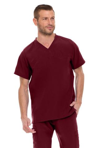 Men’s Full Scrub Set – Stretch V-Neck Scrub Top & 7-Pocket 4-Way Stretch Jogger Pants