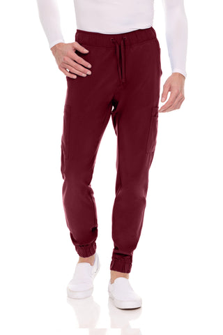 Men’s Full Scrub Set – Stretch V-Neck Scrub Top & 7-Pocket 4-Way Stretch Jogger Pants