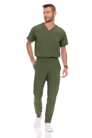 Noah Set V-Neck Tuck In Top & Tapered Leg Scrub Pant | 9910