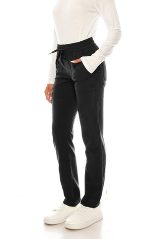 Jessica Simpson Scrubs 5-Pocket Straight Leg Pants with Side Zipper & Embroidered Logo