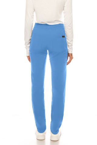 Jessica Simpson Scrubs 5-Pocket Straight Leg Pants with Side Zipper & Embroidered Logo