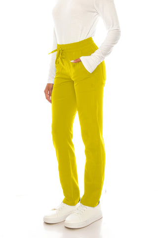 Jessica Simpson Scrubs 5-Pocket Straight Leg Pants with Side Zipper & Embroidered Logo