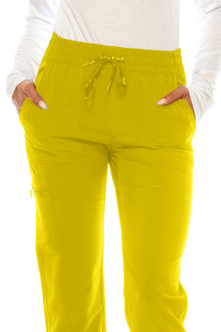 Jessica Simpson Scrubs 5-Pocket Straight Leg Pants with Side Zipper & Embroidered Logo