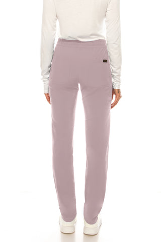 Jessica Simpson Scrubs 5-Pocket Straight Leg Pants with Side Zipper & Embroidered Logo