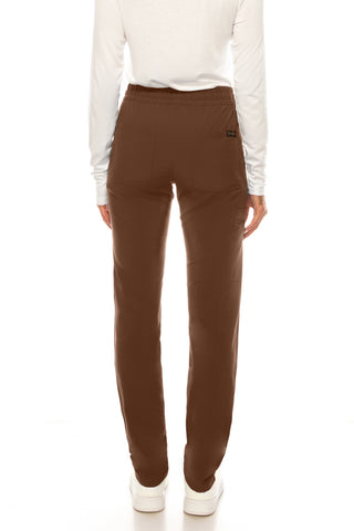 Jessica Simpson Scrubs 5-Pocket Straight Leg Pants with Side Zipper & Embroidered Logo