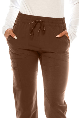 Jessica Simpson Scrubs 5-Pocket Straight Leg Pants with Side Zipper & Embroidered Logo