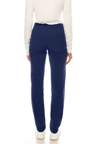 Jessica Simpson Scrubs 5-Pocket Straight Leg Pants with Side Zipper & Embroidered Logo