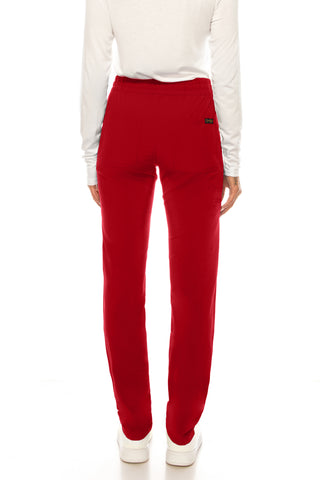 Jessica Simpson Scrubs 5-Pocket Straight Leg Pants with Side Zipper & Embroidered Logo