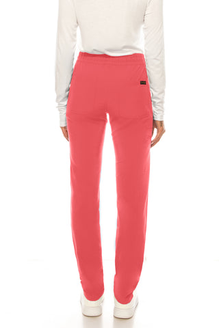 Jessica Simpson Scrubs 5-Pocket Straight Leg Pants with Side Zipper & Embroidered Logo