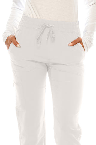 Jessica Simpson Scrubs 5-Pocket Straight Leg Pants with Side Zipper & Embroidered Logo
