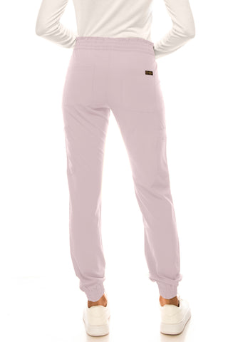 Jessica Simpson Scrubs 6-Pocket Jogger Pants with Zipper Pockets & Embroidered Logo