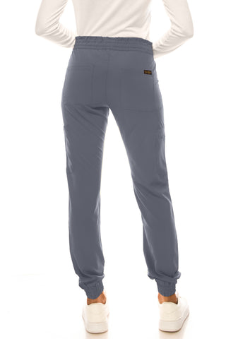 Jessica Simpson Scrubs 6-Pocket Jogger Pants with Zipper Pockets & Embroidered Logo