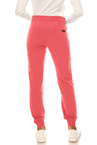 Jessica Simpson Scrubs 6-Pocket Jogger Pants with Zipper Pockets & Embroidered Logo