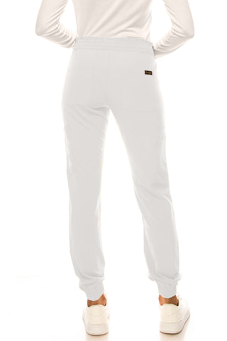Jessica Simpson Scrubs 6-Pocket Jogger Pants with Zipper Pockets & Embroidered Logo
