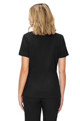 Jessica Simpson Scrubs Premium 4-Pocket V-Neck Top with Zipper Pockets
