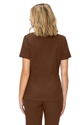 Jessica Simpson Scrubs Premium 4-Pocket V-Neck Top with Zipper Pockets