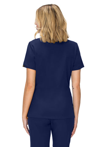 Jessica Simpson Scrubs Premium 4-Pocket V-Neck Top with Zipper Pockets