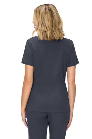 Jessica Simpson Scrubs Premium 4-Pocket V-Neck Top with Zipper Pockets