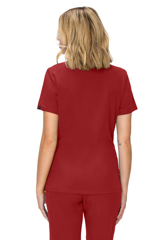 Jessica Simpson Scrubs Premium 4-Pocket V-Neck Top with Zipper Pockets