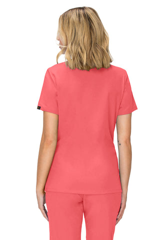 Jessica Simpson Scrubs Premium 4-Pocket V-Neck Top with Zipper Pockets