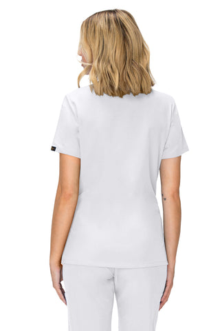 Jessica Simpson Scrubs Premium 4-Pocket V-Neck Top with Zipper Pockets