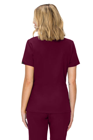 Jessica Simpson Scrubs Premium 4-Pocket V-Neck Top with Zipper Pockets
