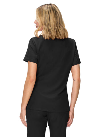 Jessica Simpson Women's Fashion 3-Pocket Scrub Top with Side Zipper Storage