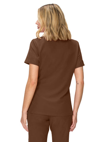 Jessica Simpson Women's Fashion 3-Pocket Scrub Top with Side Zipper Storage