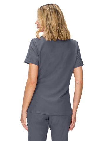 Jessica Simpson Women's Fashion 3-Pocket Scrub Top with Side Zipper Storage