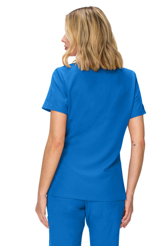 Jessica Simpson Women's Fashion 3-Pocket Scrub Top with Side Zipper Storage