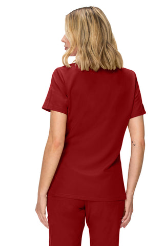 Jessica Simpson Women's Fashion 3-Pocket Scrub Top with Side Zipper Storage