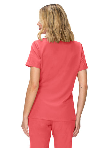 Jessica Simpson Women's Fashion 3-Pocket Scrub Top with Side Zipper Storage