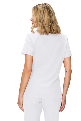 Jessica Simpson Women's Fashion 3-Pocket Scrub Top with Side Zipper Storage