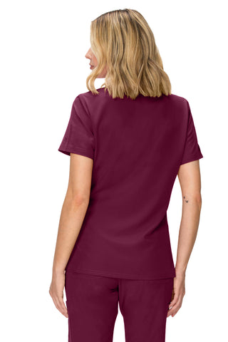 Jessica Simpson Women's Fashion 3-Pocket Scrub Top with Side Zipper Storage